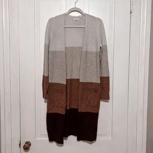 Women’s Long Striped Cardigan